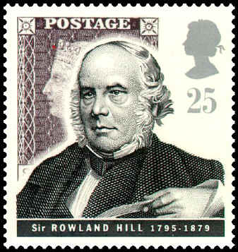 Rowland Hill has been considered the father of stamps