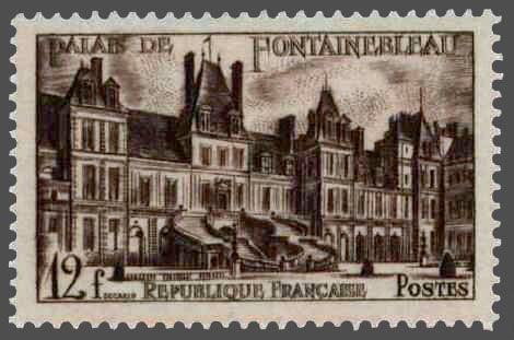 Name:  timbre france 1951 - 0878 - vue du Chateau Palais de Fontainebleau depuis la cour des adieux.jpg
Views: 468
Size:  27.6 KB