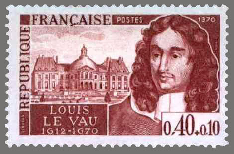 Name:  timbre france 1970 - 1623 - Portrait effigie de Louis Le Vau architecte et chateau de Vaux-le-Vi.jpg
Views: 441
Size:  42.7 KB