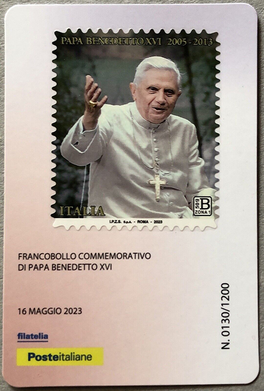 Name:  Italy 2023 Pope Benedict XVI Card Philatelic Stamp Drawn Only 1200.jpg
Views: 171
Size:  281.2 KB