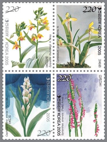 Name:  Korea - Orchid series 5th Aromatic stamps - 2463-2466.jpg
Views: 1004
Size:  51.0 KB